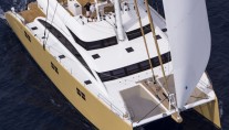 Luxury yacht HOUBARA - view from above